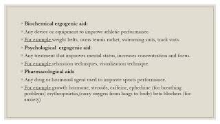 Nutritional Ergogenic aids [upl. by Ondrea]