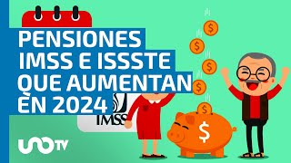 ¿Cuáles pensiones IMSS e ISSSTE sí aumentan en 2024 con el nuevo salario mínimo [upl. by Thorn]