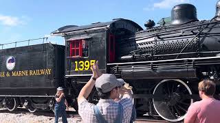 Coopersville and Marne railway Steam locomotive 1395 dedication 8724 [upl. by Lamont]