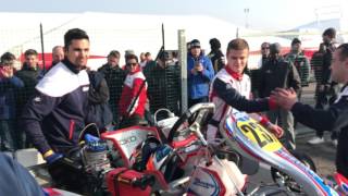 Lorenzo Travisanutto Zanardi  Parilla first position OK Winter Cup 2017 Lonato [upl. by Lem]