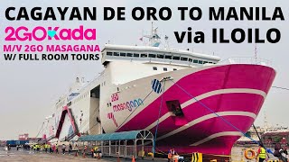 Cagayan de Oro to Iloilo to Manila Philippines by Ferry  2GO Masagana of 2GOTravelPH [upl. by Annayr]