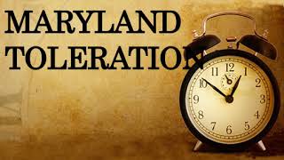 Maryland Toleration Act [upl. by Arihsak]