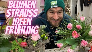 Frühlingskreationen Live aus dem Blumenladen  Frühlingsblumen in Blumensträussen [upl. by Tolkan265]