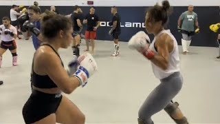 Joanna Jędrzejczyk training with Valerie Loureda [upl. by Brathwaite]