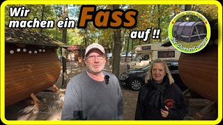 Campen im FassPotsdam Berlin Weinfass ebike fun brandenburg sanssouci Park schloß urlaub [upl. by Htor832]