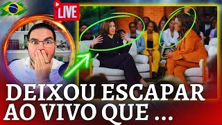 HILÁRIO 🚨 Kamala Harris pisa na bola e deixa escapar ao vivo que tem [upl. by Lipp899]