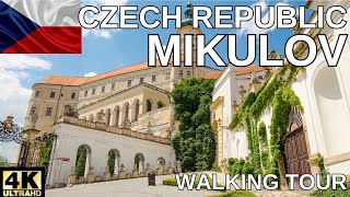 Mikulov Czech Republic 4K  Castle and City Walking Tour  With Subtitles [upl. by Cross]