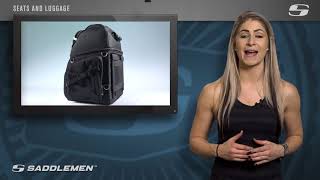 BR3400 Back Seat Sissy Bar Bag  Product Overview  Saddlemen [upl. by Nolak]