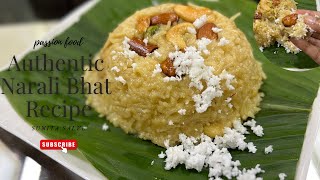 “Quick amp Easy Traditional Narali Bhat  Authentic Maharashtrian Sweet Coconut Rice Recipe” [upl. by Ayenet170]