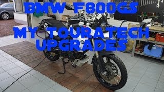 BMW F800GS My Touratech upgrades [upl. by Ennad]