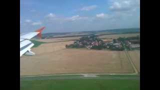 Landing in ParisCharles de Gaulle Airport Rossiya Airline Airbus A318 [upl. by Kussell]