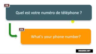 French phrase  Quel est votre numéro de téléphone [upl. by Rekcut]