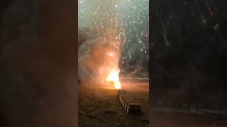 GROUND VIEW 5000 CANISTER SHELL WORLD RECORD FIREWORK LAUNCH Shorts Fireworks [upl. by Bronez]