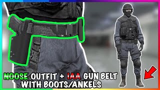 How To Get NOOSESWAT Outfit  IAA Gun Belt GTA Online [upl. by Hseham195]