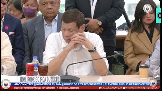 DUTERTE live sa QUADCOM [upl. by Ardnassak996]