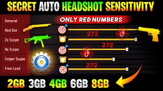 Secret Headshot Sensitivity😱 After Ob43 Update Headshot SensitivityFree Fire Auto Headshot Setting [upl. by Bennie]