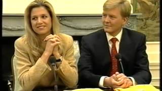 Maxima en Prins Willem Interview JeugdJournaal [upl. by Gainer428]