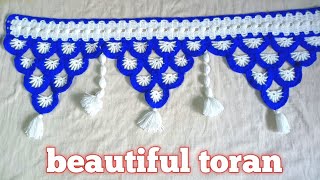 beautiful and easy toran design  jhalar ki design  new toran design  crochet toran pattern [upl. by Birkett]