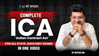 Indian Contract ACT 1872 full lecture  Complete Law and Judiciary Preparation [upl. by Abran]