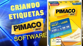 CRIANDO ETIQUETAS DA PIMACO COM SOFTWARE PRÓPRIO Vídeo novo dos nosso canais com etiquetas e mais [upl. by Ashmead977]