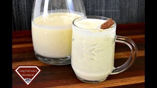 THE BEST RICH HOMEMADE EGGNOG RECIPE  COOKED METHOD  Holiday Series  Cooking With Carolyn [upl. by Laurette758]