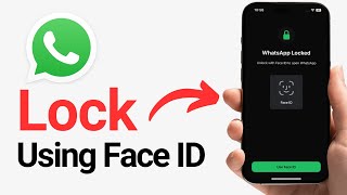 How To Lock Whatsapp With Face Id In Iphone  Whatsapp Par Face Lock Kaise Lagaye 2024  whatsapp [upl. by Odlamur]