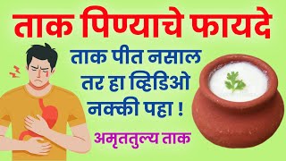 ताक पिण्याचे फायदे  Buttermilk benefits in Marathi  Taak pinyache fayde in Marathi 🍻 [upl. by Reichert]