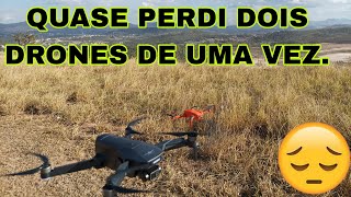 HOJE VAMOS FAZER UM TESTE MUITO ARRISCADO COM DOIS DRONES VOANDOS JUNTOS  KF 101 MAX E O  F12 [upl. by Adekan]