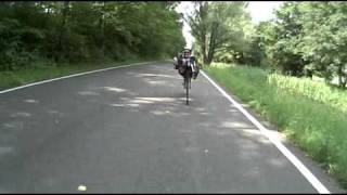 Cyclevision 2010 Six Hour race  view from the back of a Sinner Mango velomobile [upl. by Hgieloj283]