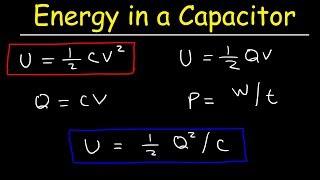 How To Calculate The Energy Stored In a Capacitor [upl. by Rivalee]