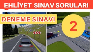 Deneme Sınavı 2  Ehliyet Sınav Soruları [upl. by Sluiter]