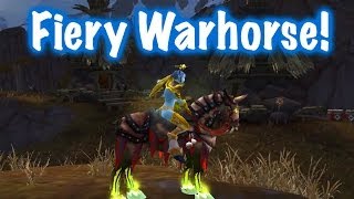 Fiery Warhorse Mount Guide World of Warcraft  Drops [upl. by Divan]