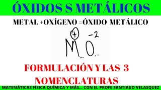 OXIDOS METALICOS EXPLICACION DE LAS 3 NOMENCLATURAS Y ESCRITURA DE OXIDOS FORMA DIRECTA Y ECUACIO 2 [upl. by Purdum]