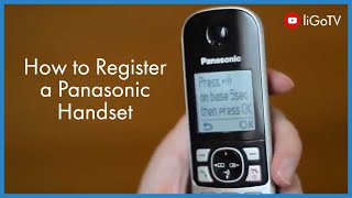 How To Register a Panasonic Handset  liGocouk [upl. by Islek295]