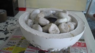 Beton giessen  DIY  Anleitung  Feuerschale aus Beton [upl. by Kcira]