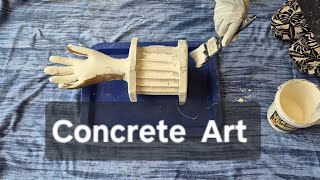 DIY  How to Make a Concrete Garden Ornament  very different [upl. by Petronella]