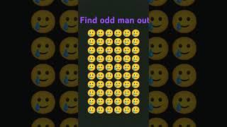 Find odd man out 😉✅viralvideo emoji video emojichallenge illusion viralshort [upl. by Katine]