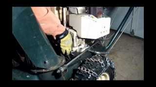 Bolens 1026 Snow Thrower  Engine Removal [upl. by Aikaj]