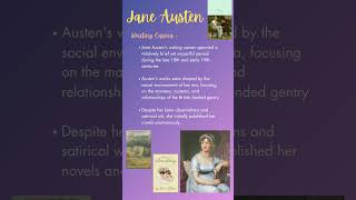 Jane Austen Biography Personal life Writing Career Writing style Major works janeausten [upl. by Anauqed]