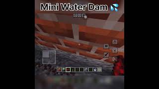 Minecraft Mini Water Dam minecraft [upl. by Ruamaj]