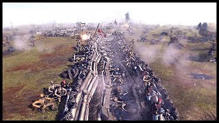 AMERICAN CIVIL WAR TRENCH BATTLE 1000 Union amp Confederates Soldiers  Men of War BITFA Mod Gameplay [upl. by Leighton]