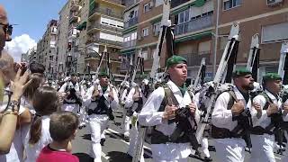 🎬 💂 Desfile FUERZAS ARMADAS 💂🎖️ CAZADORES de MONTAÑA y PARACAIDISTAS 🎖️✨ Granada 2023 ✨ granada [upl. by Nediarb]