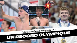 JO 2024  Léon Marchand se lâche après sa médaille d’or  «J’étais réservé et timide de base… » [upl. by Lyrpa]