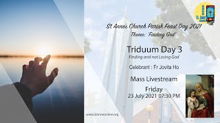 St Annes Church Parish Feast Day 2021 Triduum Day 3 [upl. by Witt]