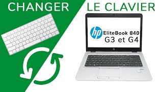 Tuto 5 min Changer le clavier de son HP EliteBook 840 G3 et G4 [upl. by Sudaorb]