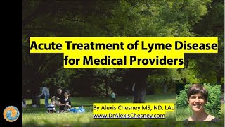 Acute Lyme Treatment for Medical Providers [upl. by Hinman]