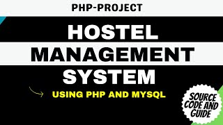 Hostel Management System Project in PHP MySQL with Source Code  decodeit [upl. by Eneiluj]