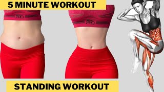 Standing Workout To Lose Love Handlesamp Side Fat [upl. by Mairam657]