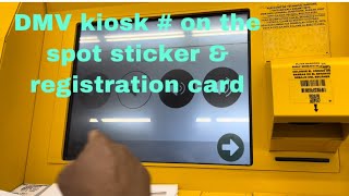 DMV KIOSK MACHINE  CALIFORNIA  3 MINUTES REGISTRATION [upl. by Giffie]