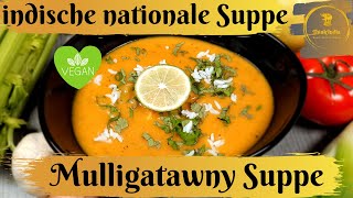 DEUTSCH indisch kochen  Veg Mulligatawny Suppe Mulligatawny Suppe selbermachen  indische Suppe [upl. by Hannus]